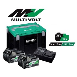 POWER KIT MULTI VOLT Ah BATTERIE + CARICABATTERIE + VALIGETTA